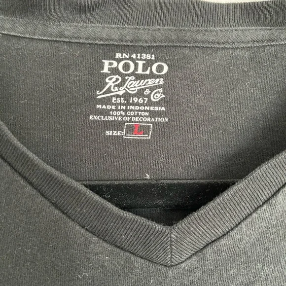 Polo V Neck Tee - Picture 3 of 3